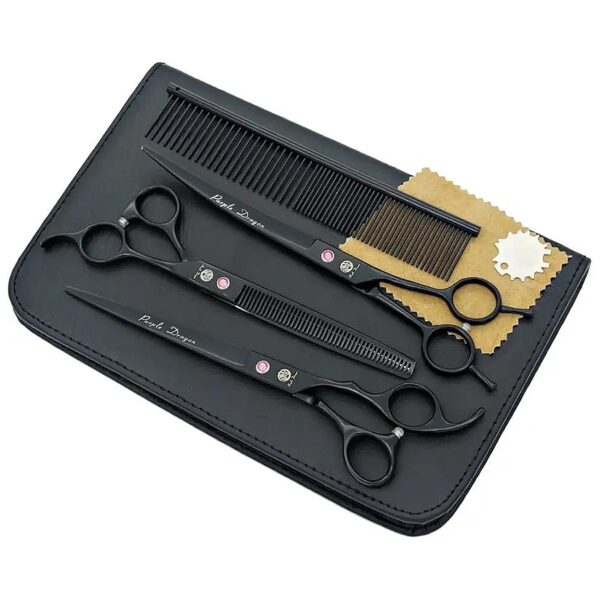 0 Inch Professional Pet Grooming Scissors with Comb and Bag for Dog and Cat Hair Trimming