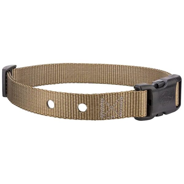 1 Inch Adjustable Coyote Tan Nylon Replacement Collar for Dog Fence Receivers