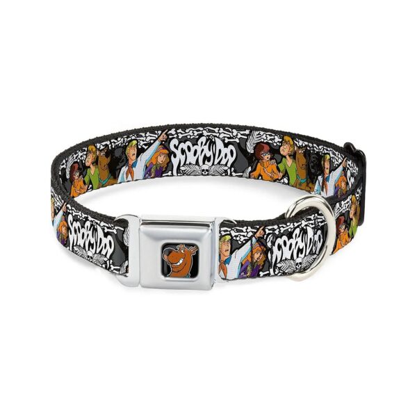 1 Wide Dog Collar with Buckle Down Closure Fits 9 15 Neck Small