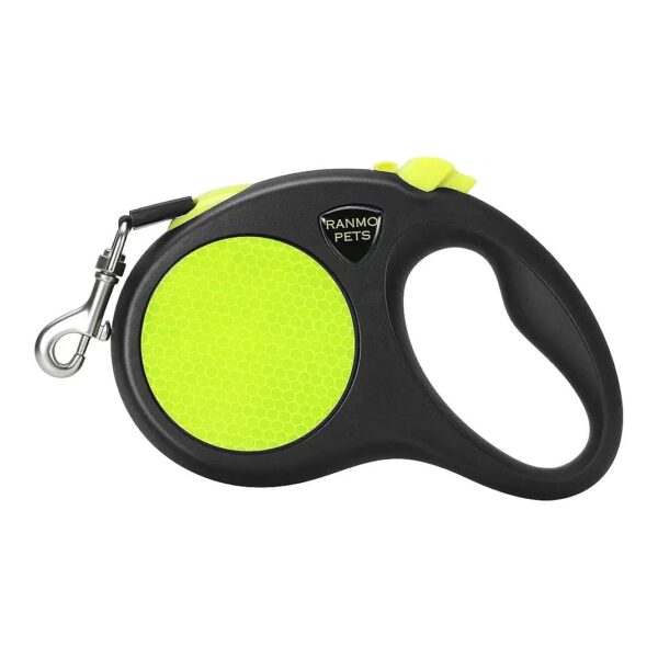 1 Year Warranty Retractable Leash for Dogs up to 77 Pounds with 16 Foot Polyester Tape