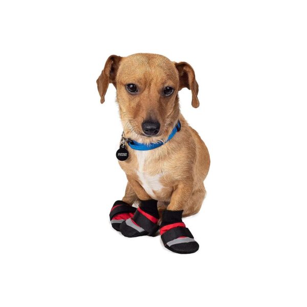 100% Nylon Paw Boot with Polyester Polar Fleece Lining for Warmth