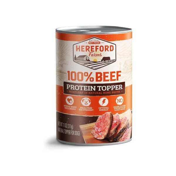 100 Percent USA Beef Wet Dog Food with Protein and Collagen for Optimal Health