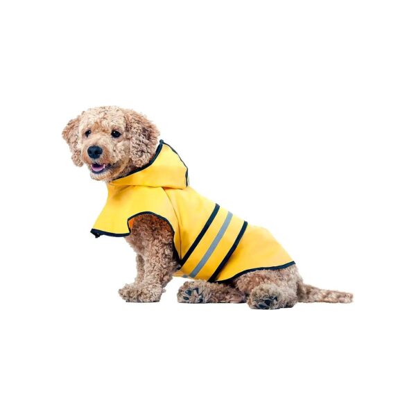 100% Polyester Waterproof Dog Coat Medium Size for Rain Snow or Shine