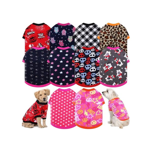 10-Piece Fleece Puppy Sweater Set for Small Dogs