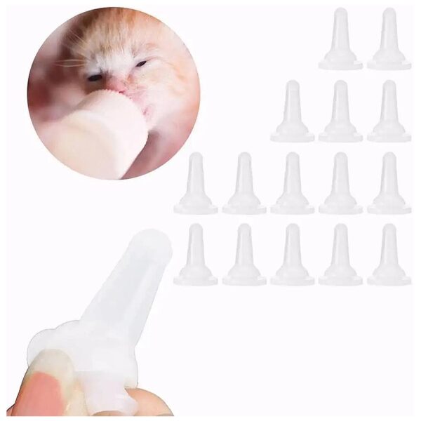 15 PCS Pet Bottle Nipple Kit for Kittens, Puppies, and Small Pets