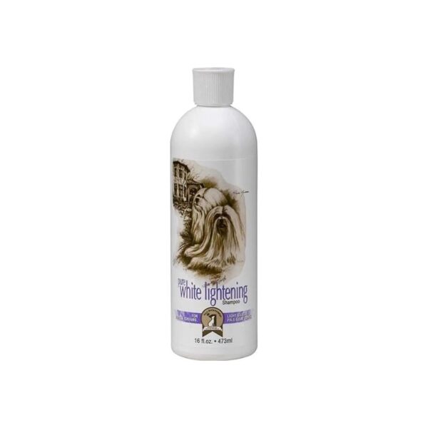 16 Ounce Pet Shampoo for Whites Creams Pale Golds and Light Silvers Brightening Treatment