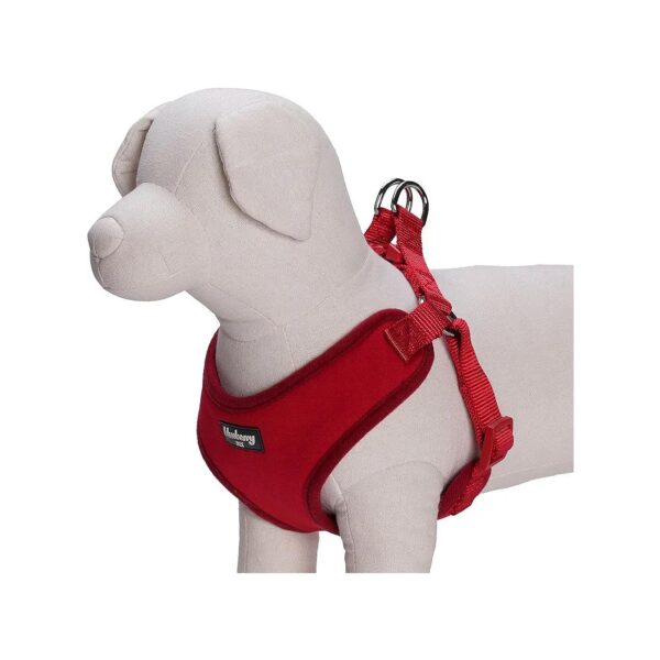 17-21 Inch Chest Girth Rouge Red Nylon Dog Harness Vest for Small to Medium Size Dogs