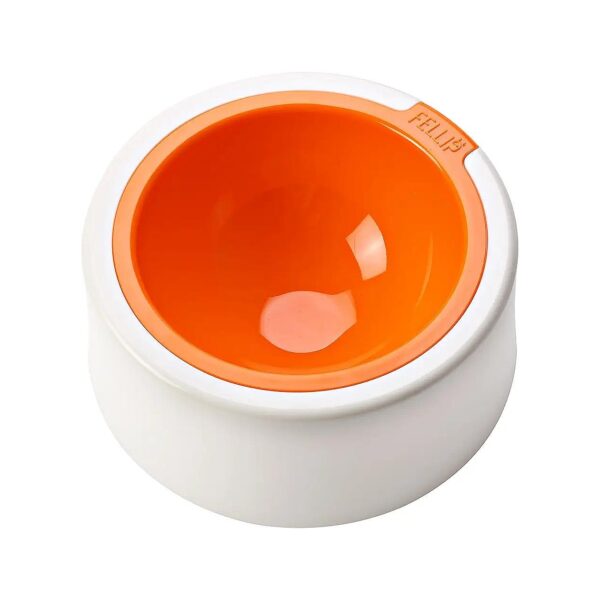 18cm Acrylic Dog Bowl in Citrus/Bone Pattern for Small Dogs