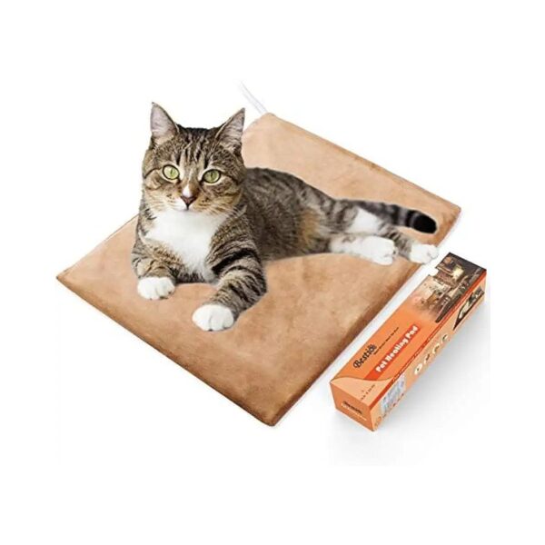 18x18 inches Heating Pad for Pets with Adjustable Heat Settings and Soft Plush Cover