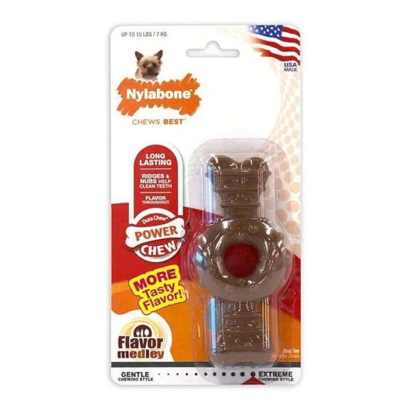 2 Pack Textured Ring and Bone Chicken Flavor for Intense Chewing