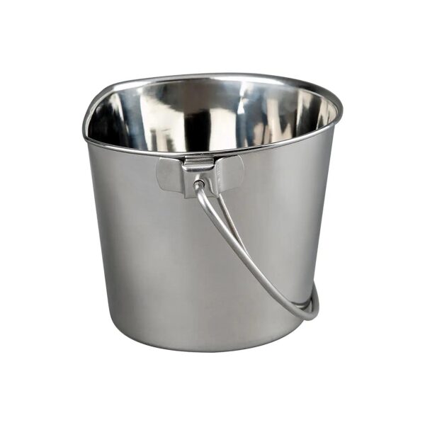 2 Quart Commercial Grade Stainless Steel Flat Bucket for Food Storage