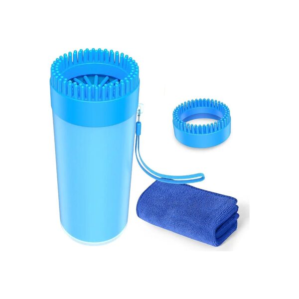 2 in 1 Dog Paw Cleaner and Washer for Medium to Large Dog Owners