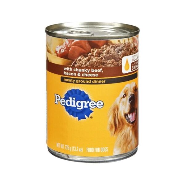 2 oz Can of Hearty Adult Dog Ground Food with Flavorful Beef