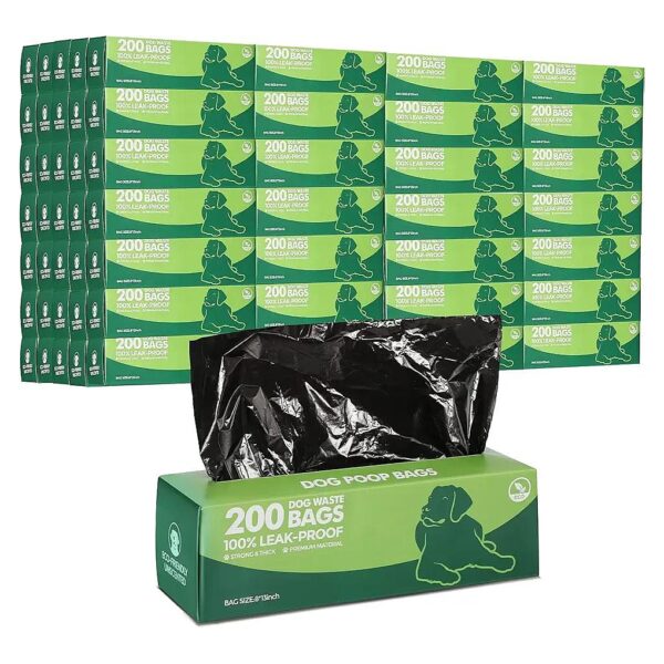 20 Boxed Rolls of 200 Pet Poop Bags for Heavy Use and Replacement