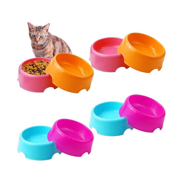 20 Pack Plastic Pet Bowls for Feeding All Your Pets at Home