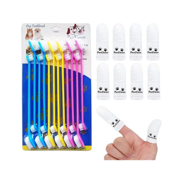 20 Piece Pet Toothbrush Set for Multi-Pet Households