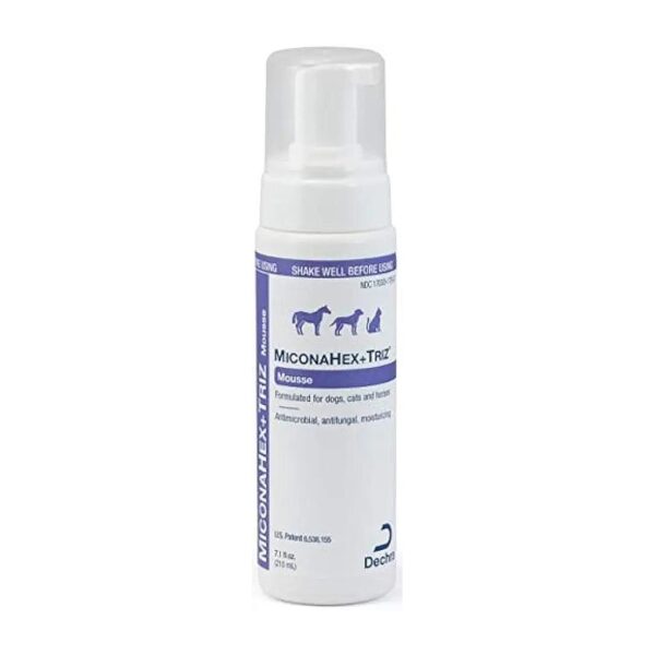 200ml Unscented Mousse for Dogs, Cats, and Horses with Antimicrobial Properties