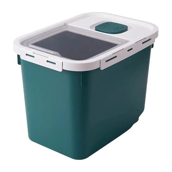 22 Pound Airtight Dog Food Bin with Wheels for Easy Transport