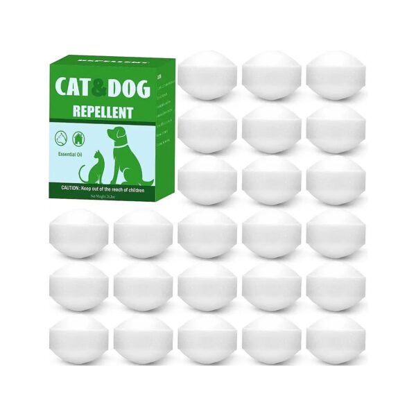 24 Pack of Long-Lasting Cat and Dog Repellent Peppermint Oil Controls