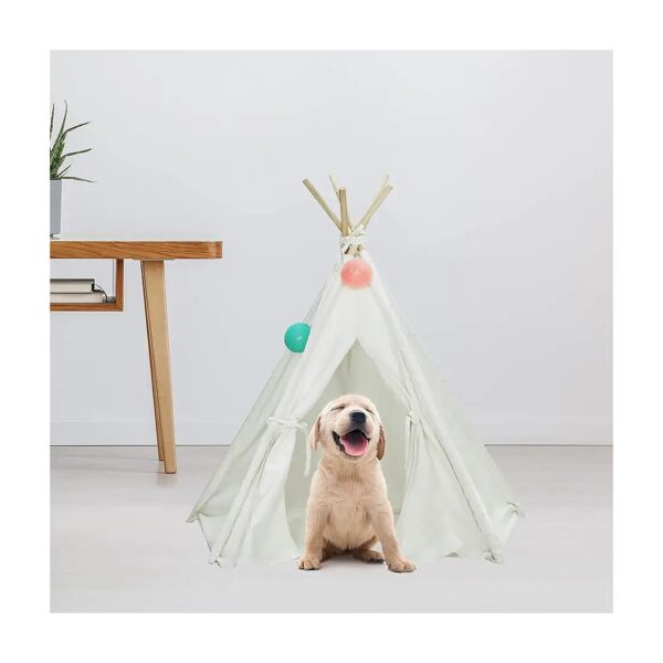 24Inch Pet Teepee Tent for Small to Medium Size Dogs