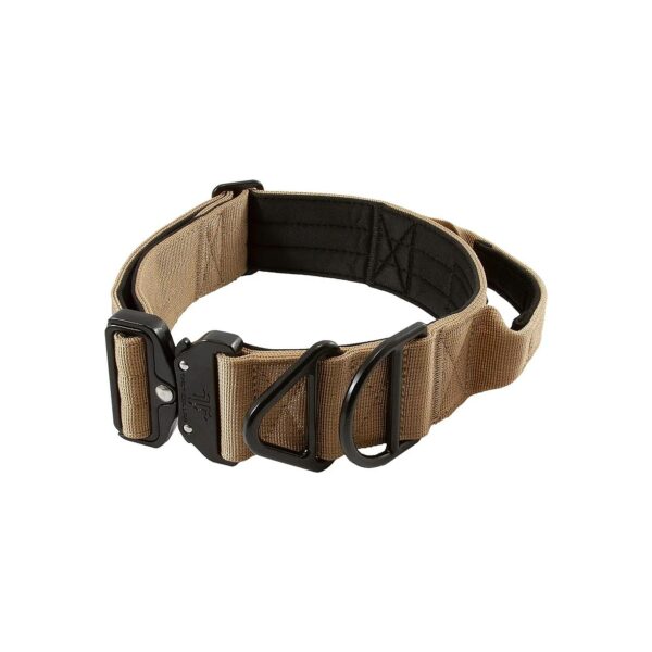 2-Inch Tactical Dog Collar with Quick-Release Metal Buckle for Large Working Dogs