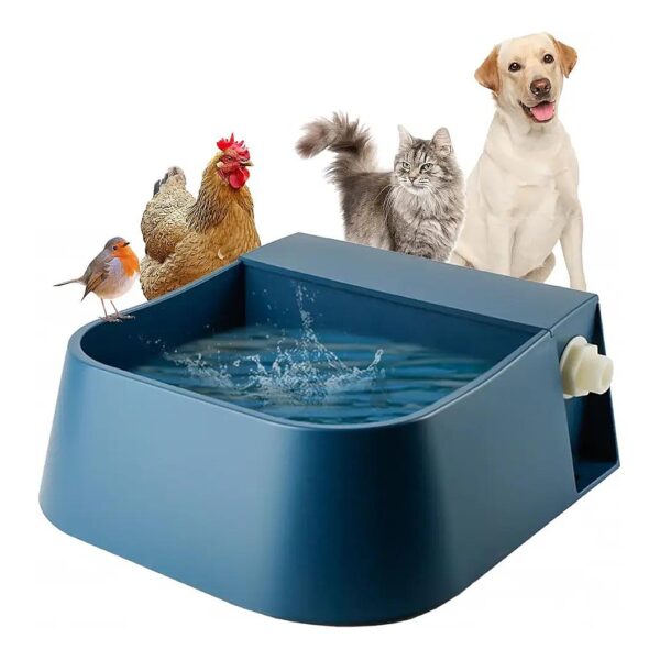 2L Plastic Dog Water Bowl with Self Refilling System for Cats Birds Small Animals