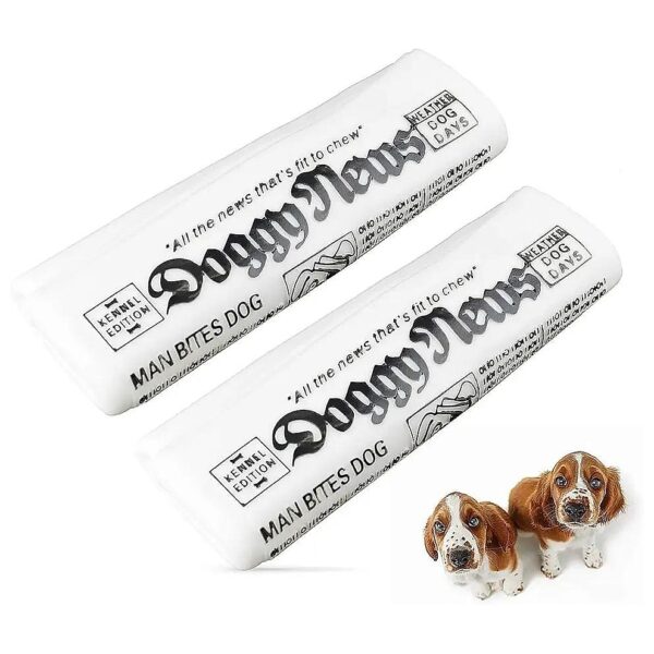 2PC Funny Sensory Toy for Dogs with Beeping Newspaper Sounds and Soft Touch