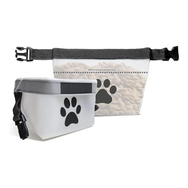 2-Pack Collapsible Food and Water Bowl for Pet Treats and Snacks