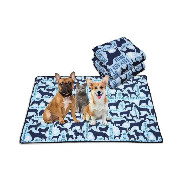 2-Pack Washable Dog Pee Pads for Puppy Training, Pet Accessories, and Home Protection