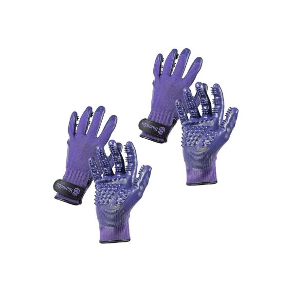 2-Pack of Award-Winning Pet Grooming Gloves for Dogs, Cats, and Horses