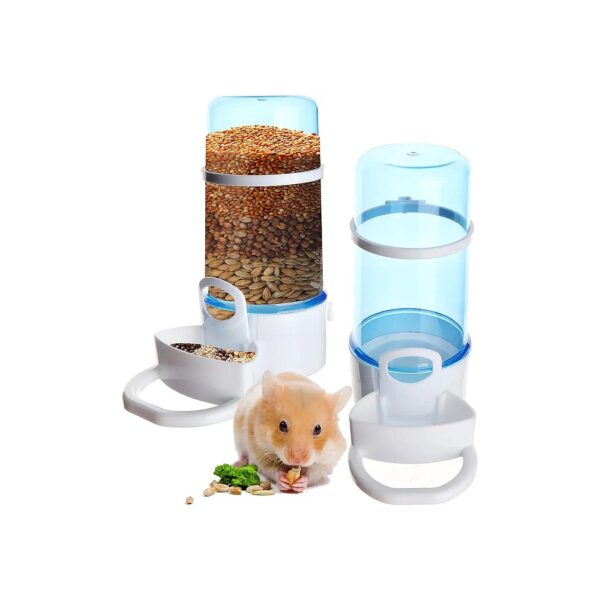 2-Packs Automatic Pet Feeder and Waterer for Small Animals