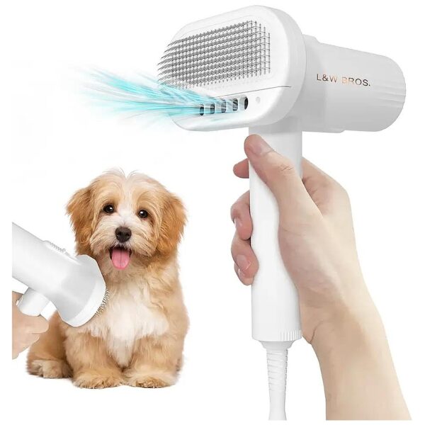 2-in-1 Dog Dryer and Brush for Efficient Grooming