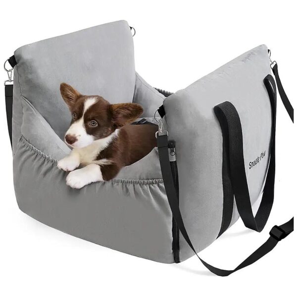 2-in-1 Portable Pet Car Seat and Bed for Small Dogs Under 25lbs