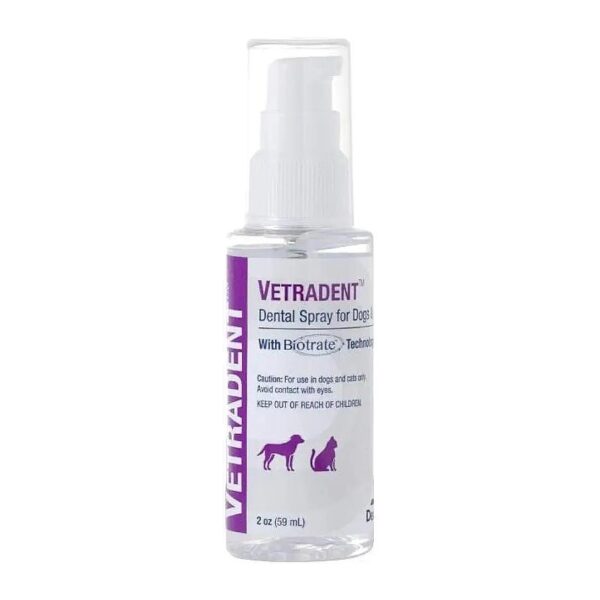 2oz Dental Spray for Dogs and Cats Combats Bad Breath and Gingivitis