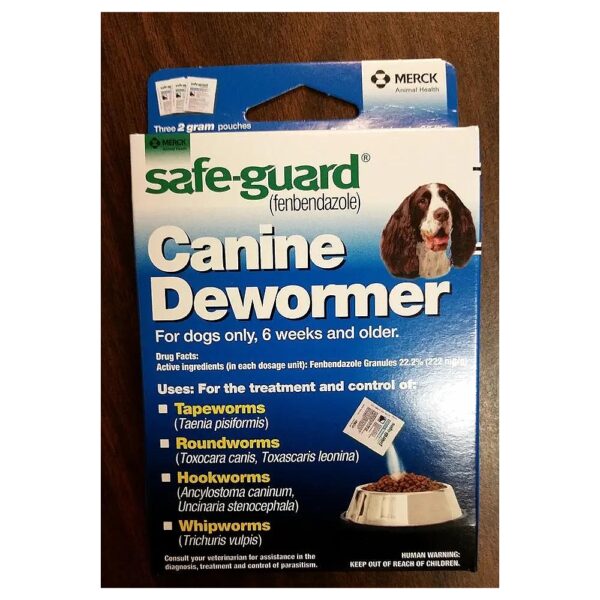 3 Day Canine Dewormer Treatment for Tapeworms Hookworms Whipworms and Roundworms