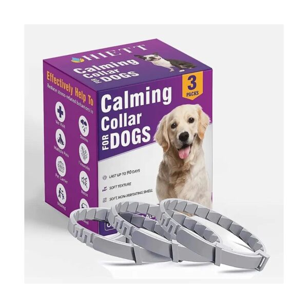 3 Pack Natural Calming Pheromone Collar for Small Medium Large Dogs Adjustable Fits All