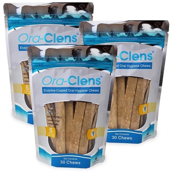 3 Pack Oral Hygiene Chews in Small Size for All Life Stages