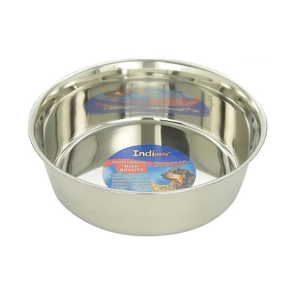 3 Quart Heavy Duty Stainless Steel Dog Food Bowl with Easy to Clean High Gloss Finish