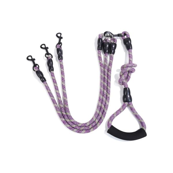 3 in 1 Dog Leash with 360 Degree Swivel No Tangle Climbing Rope for Large Dogs