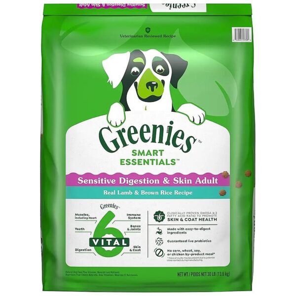 30 lb Bag of Nutritious and Delicious Adult Dog Food with Real Lamb and Brown Rice