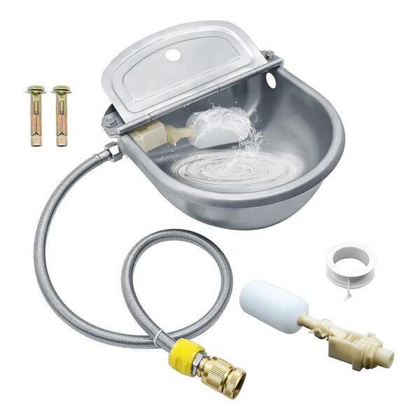 304 Stainless Steel Automatic Drinking Water Bowl for Multiple Animals and Pets