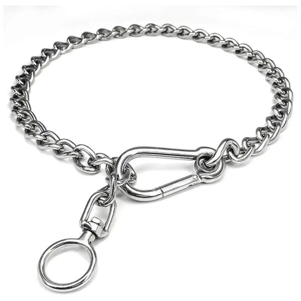 304 Stainless Steel Dog Chain Leashes for Training and Walking with Anti-Winding Feature