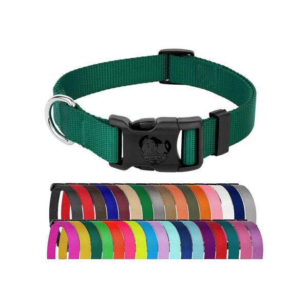 33 Colors Nylon Dog Collar 3/4 Inch Wide Adjustable Buckle