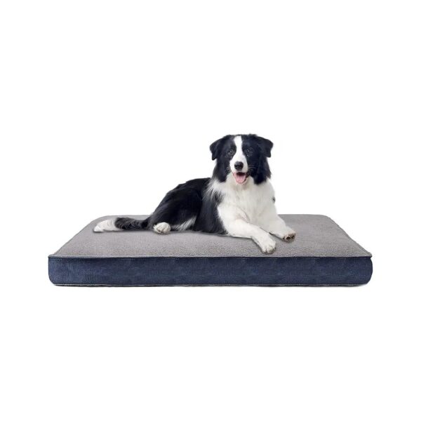 36x27x4 Dog Bed with Egg Crate Foam for Large & Medium Dogs