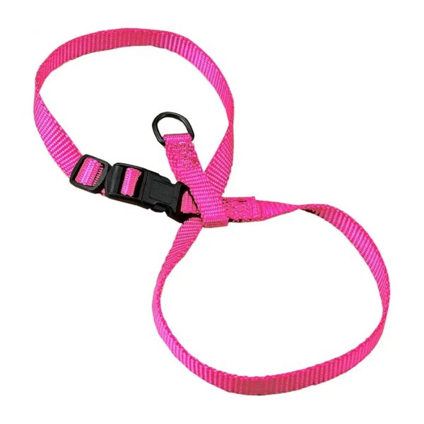 3/8-Inch Adjustable Figure 8 Hot Pink Nylon Pet Harness Medium Size