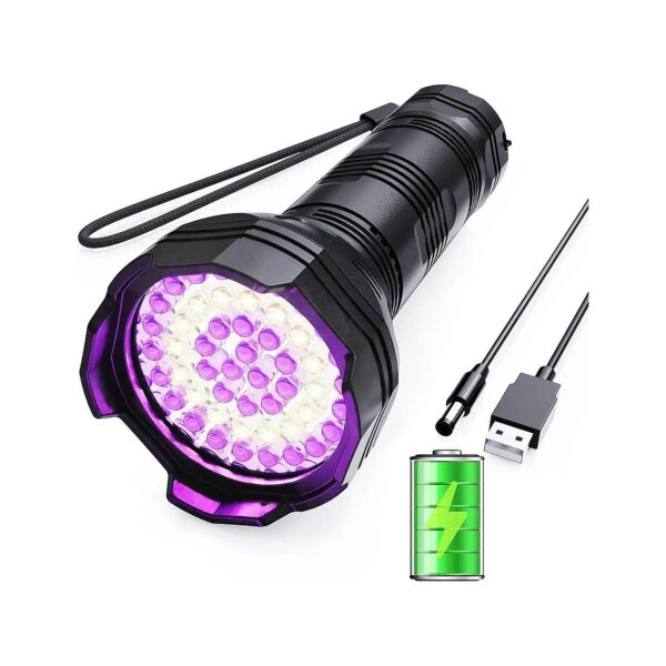 395nm UV Blacklight Flashlight for Scorpion, Bed Bug, and Pet Food Stain Detection