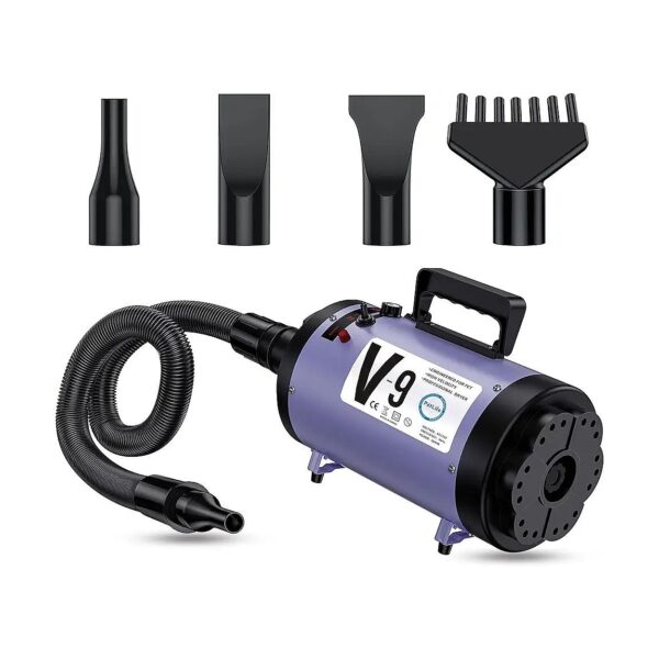 3HP Dog Hair Dryer Blower with Adjustable Wind Control and Heater