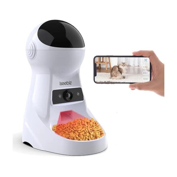 3L Smart Pet Feeder for Medium Small Cats Dogs with Camera Night Vision