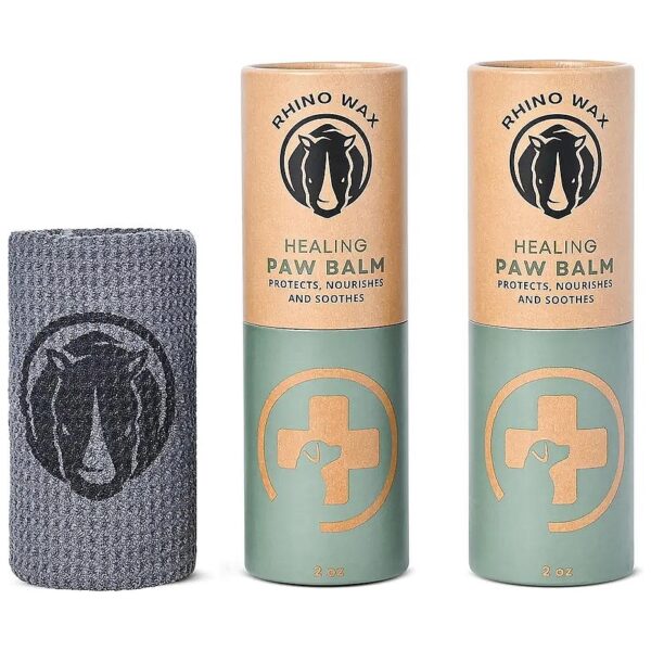 3-Pack Dog Paw Pad Balm for Dry, Cracked, or Irritated Paws with Natural Ingredients