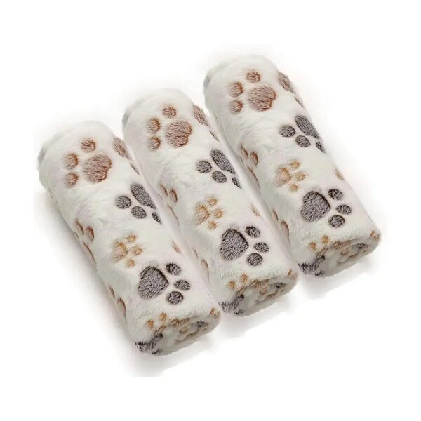 3-Pack Medium Size Dog Blankets Soft Fleece Pet Blankets for Dog Puppy Cat